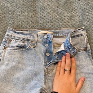 Levi wedge straight jeans! Good as new!
